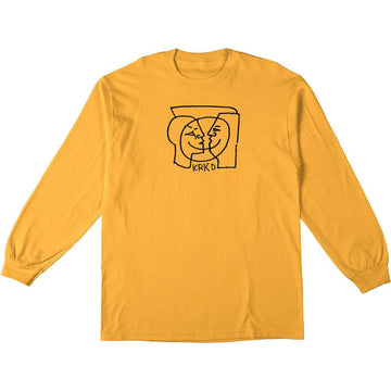 Krooked - Moonsmile L/S Tee Gold/Black.
