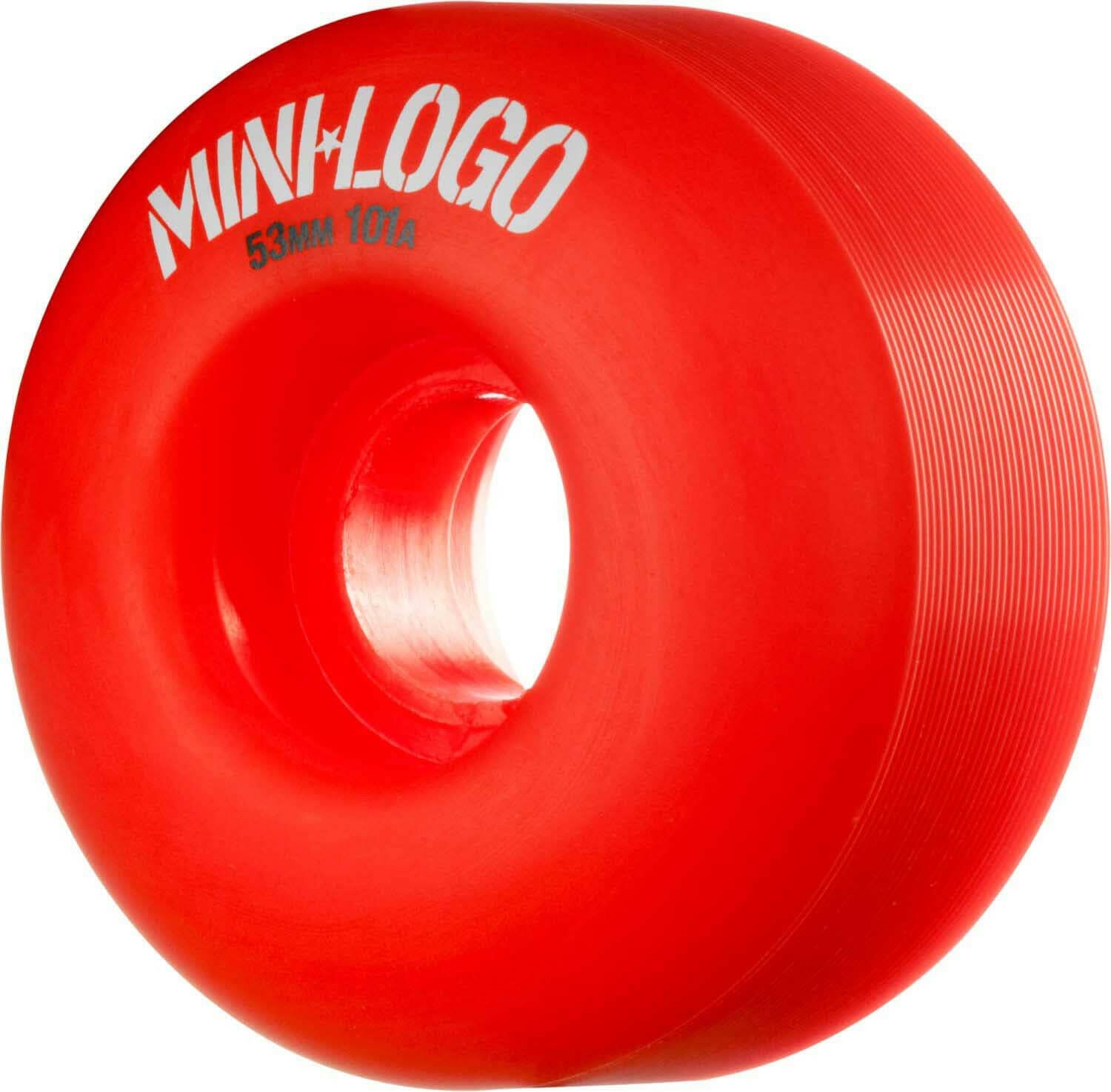 Mini Logo - C Cut Red 53MM 101A Skateboard Wheels.