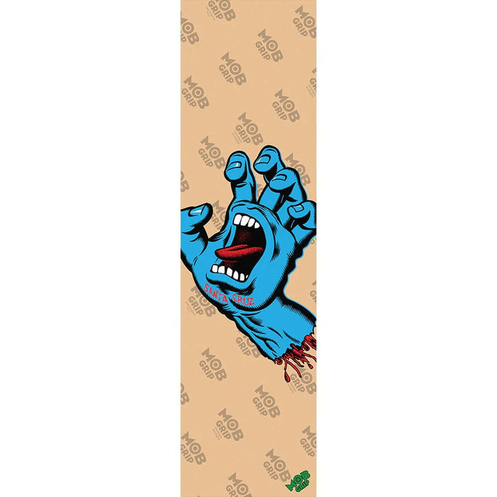 Mob - Santa Cruz Screaming Hand Clear 9 Griptape.