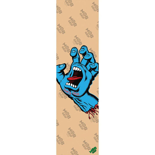 Mob - Santa Cruz Screaming Hand Clear 9 Griptape.