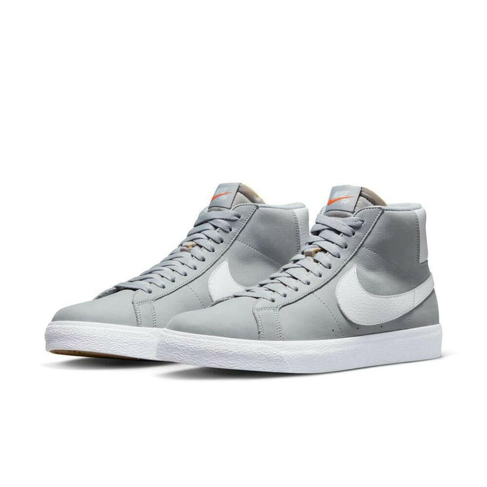 Nike SB - Blazer Mid ISO Shoes Wolf Grey/White-Wolf Grey.