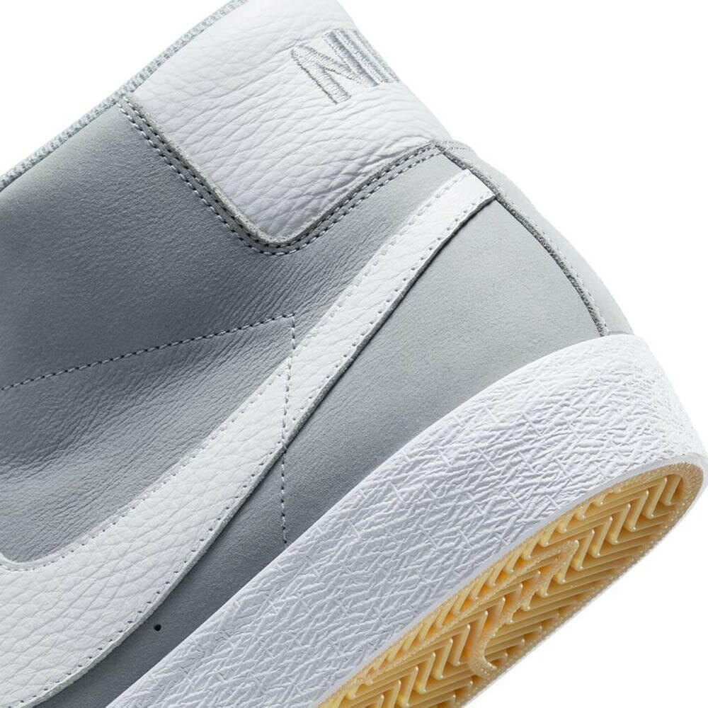 Nike SB - Blazer Mid ISO Shoes Wolf Grey/White-Wolf Grey.