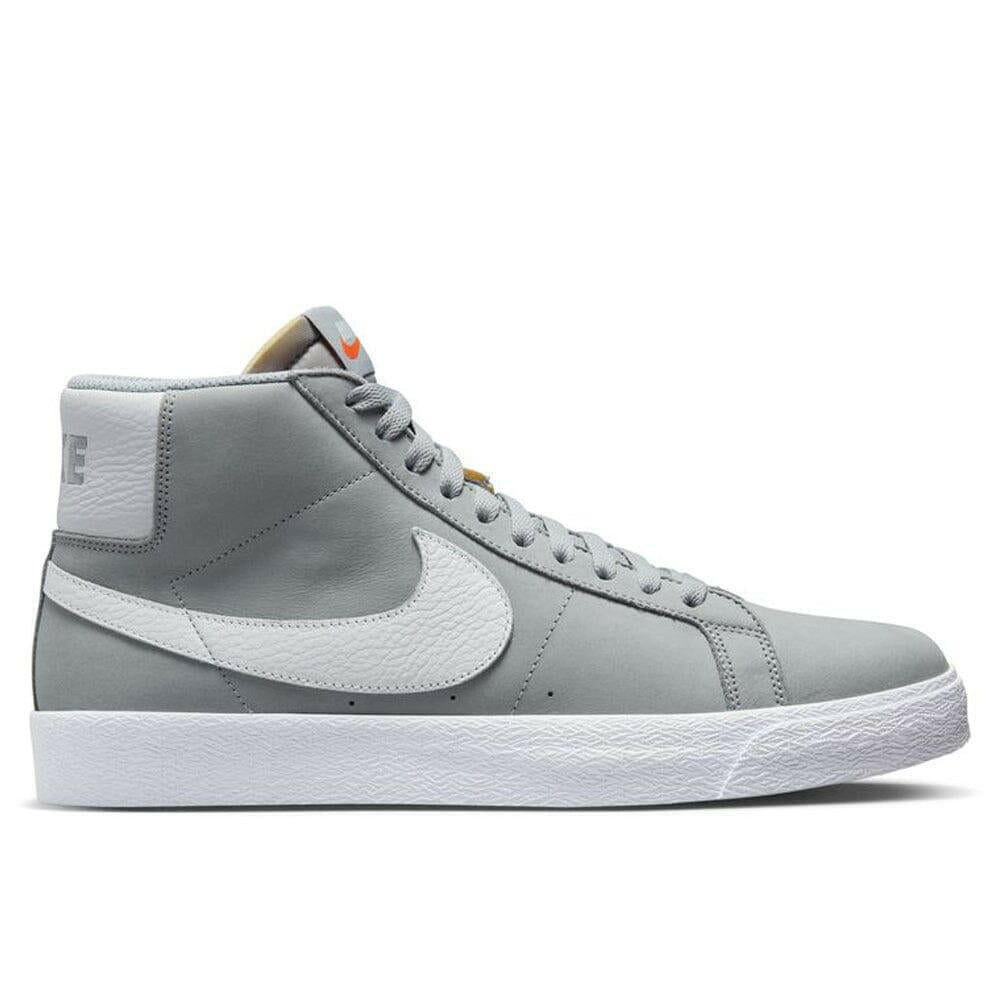 Nike SB - Blazer Mid ISO Shoes Wolf Grey/White-Wolf Grey.