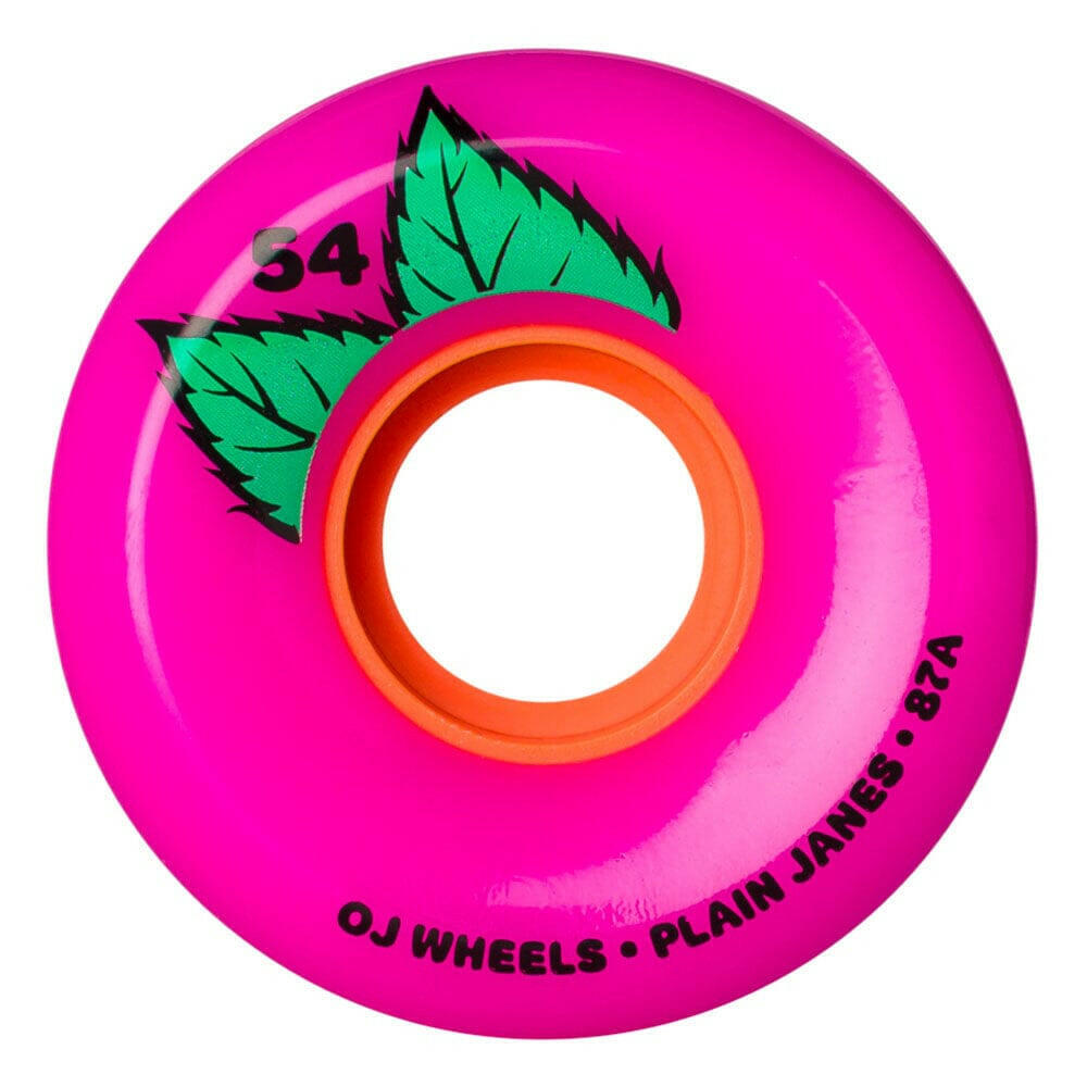 OJ - Plain Jane Keyframe Pink 54MM 87A Skateboard Wheels.