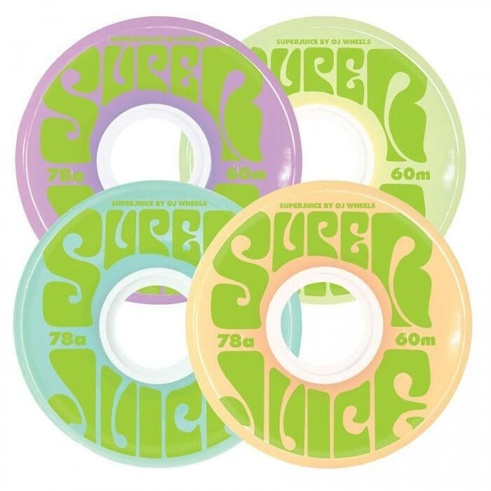 OJ - Super Juice Pastel Mix 60MM 78A Skateboard Wheels.