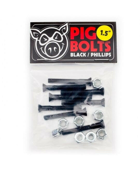 Pig - 1.5 Phillips Bolts Black.