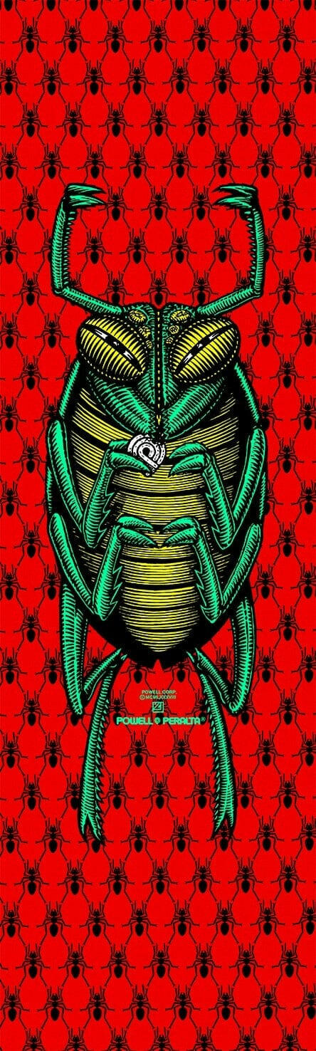 Powell Peralta - Bug 9.0" Griptape Red.
