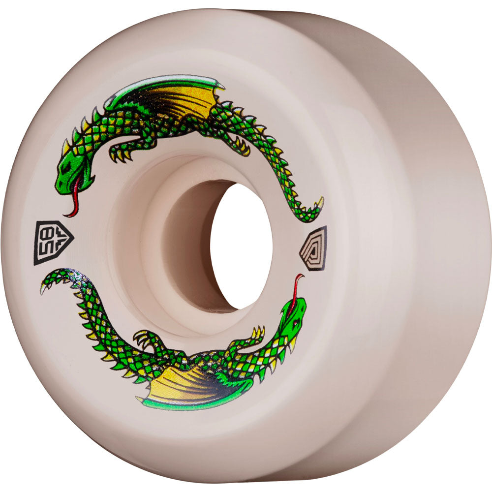 Powell-Peralta Dragon Formula 93A Skateboard Wheels - Off White - 56mm, –  CCS
