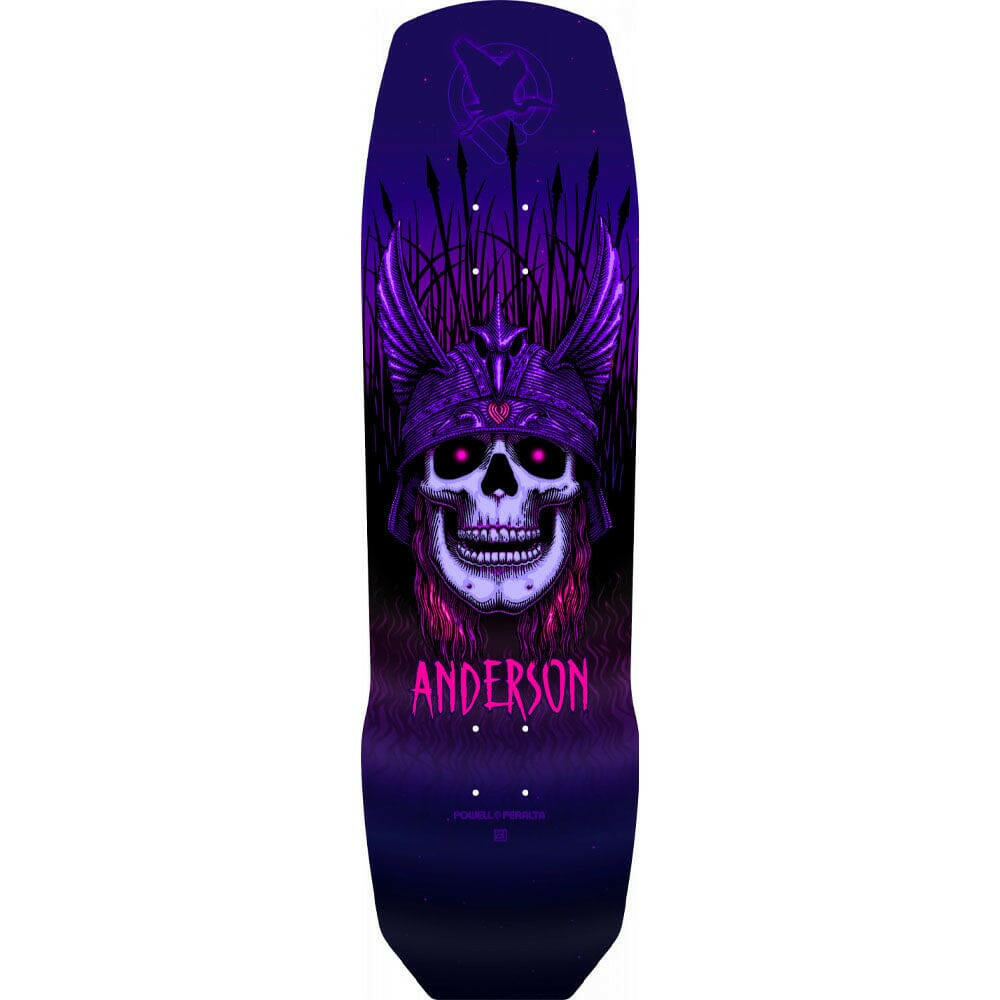 Powell Peralta - Andy Anderson Heron Skull 289 8.45 Skateboard Deck.