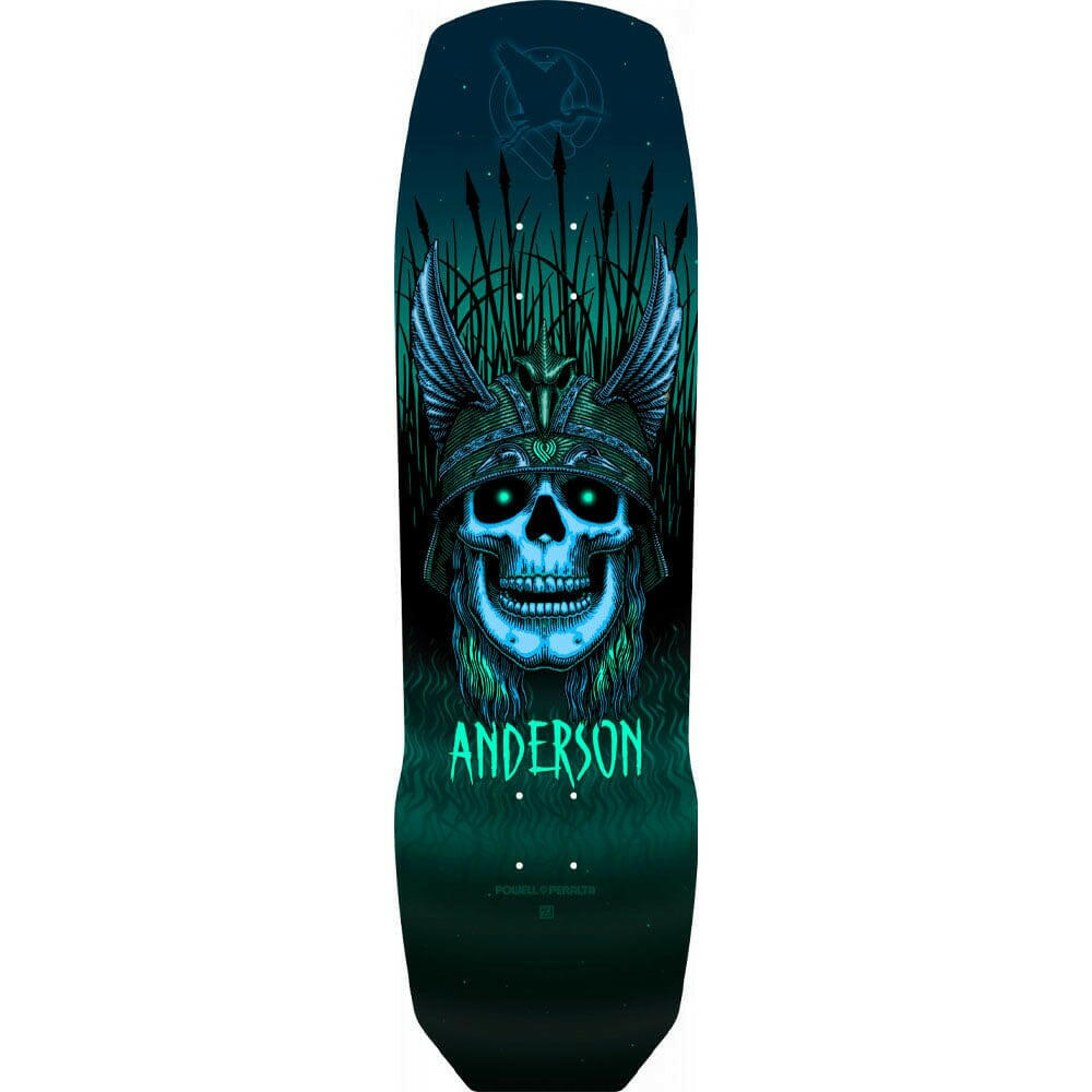 Powell Peralta - Andy Anderson Heron Skull 290 9.13 Skateboard Deck.