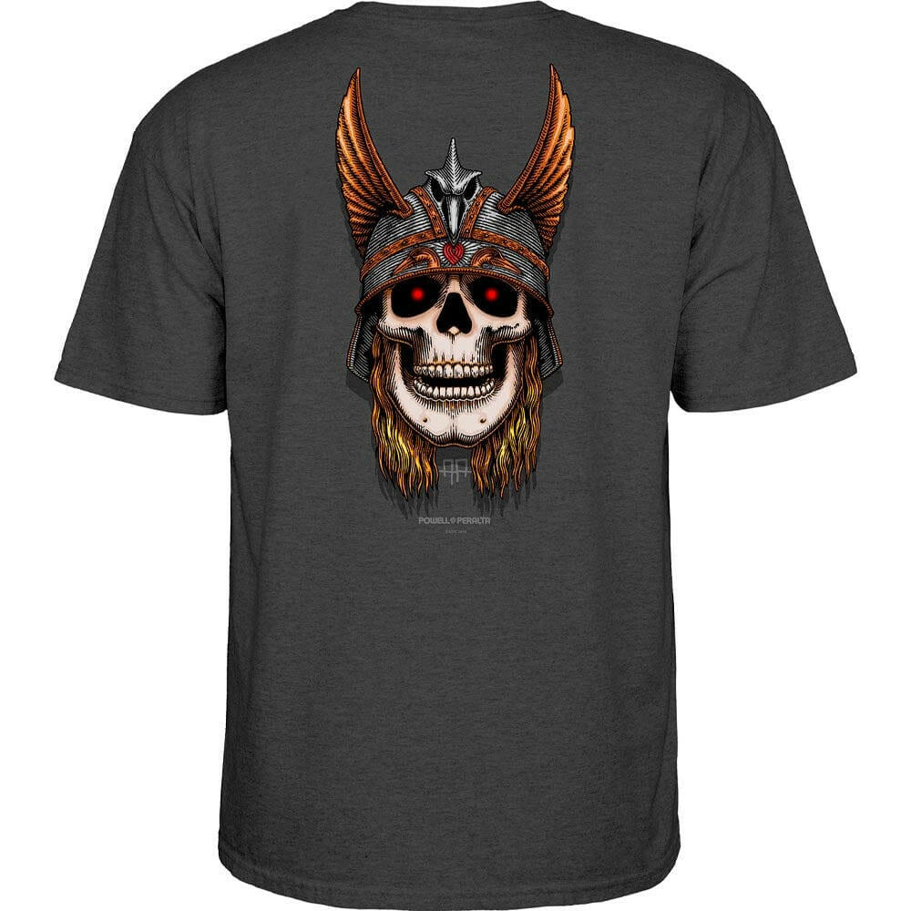 Powell Peralta - Andy Anderson Skull Tee Charcoal Heather.