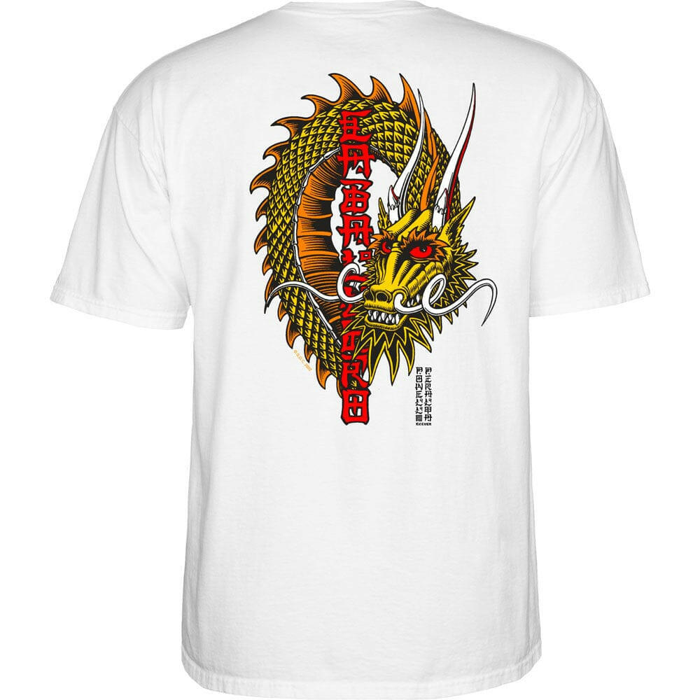 Powell Peralta - Caballero Ban This Dragon Tee White.