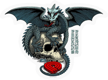Powell Peralta - Dragon Skull Sticker.
