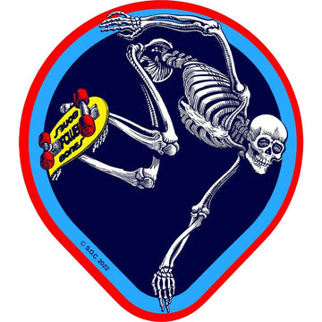 Powell Peralta - OG Skateboarding Skeleton 4.5" Sticker.
