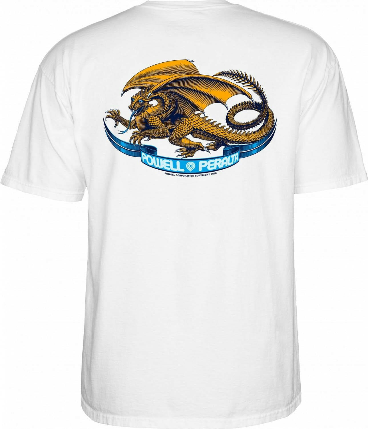 Powell Peralta - Oval Dragon Tee White.