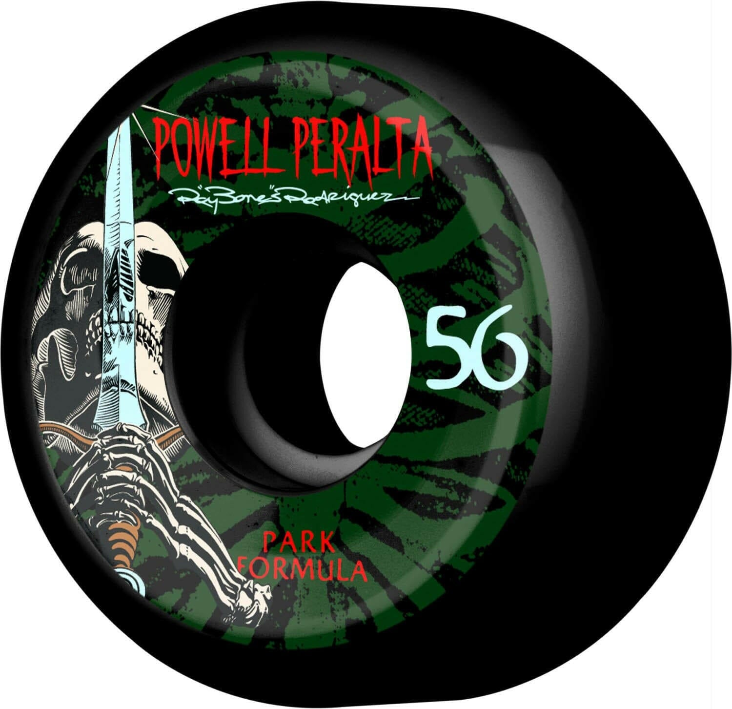 Powell Peralta - Rodriguez Skull & Sword 56MM 83B PF Skateboard Wheels.