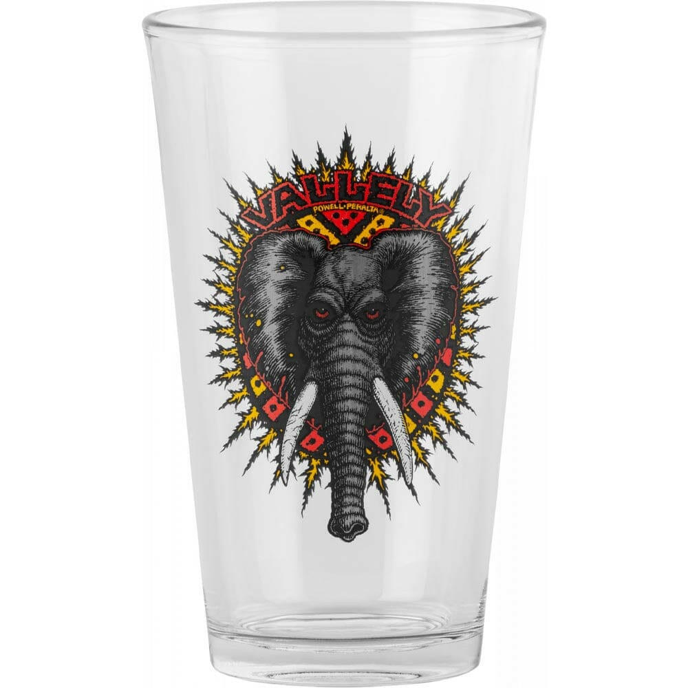 Powell Peralta - Mike Vallely Elephant Pint Glass.