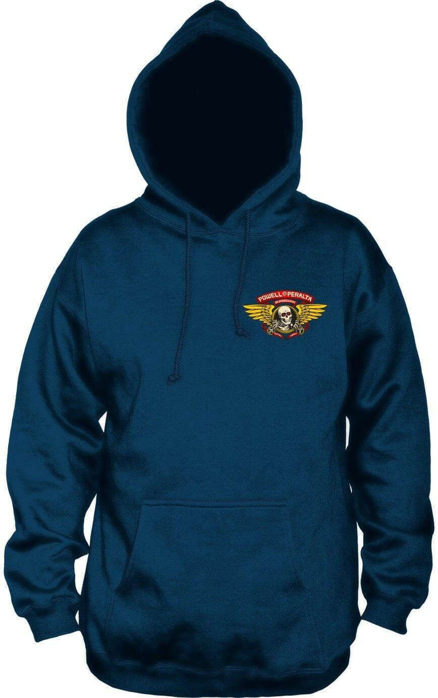 Powell Peralta - Winged Ripper Mens Hoodie Navy.