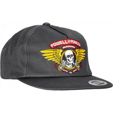 Powell Peralta - Winged Ripper Snapback Charcoal.