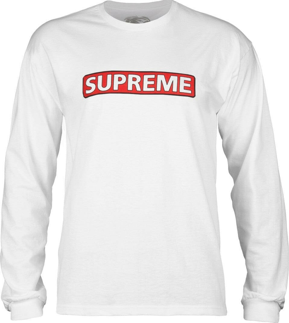 Powell Peralta - Supreme L/S Tee White.