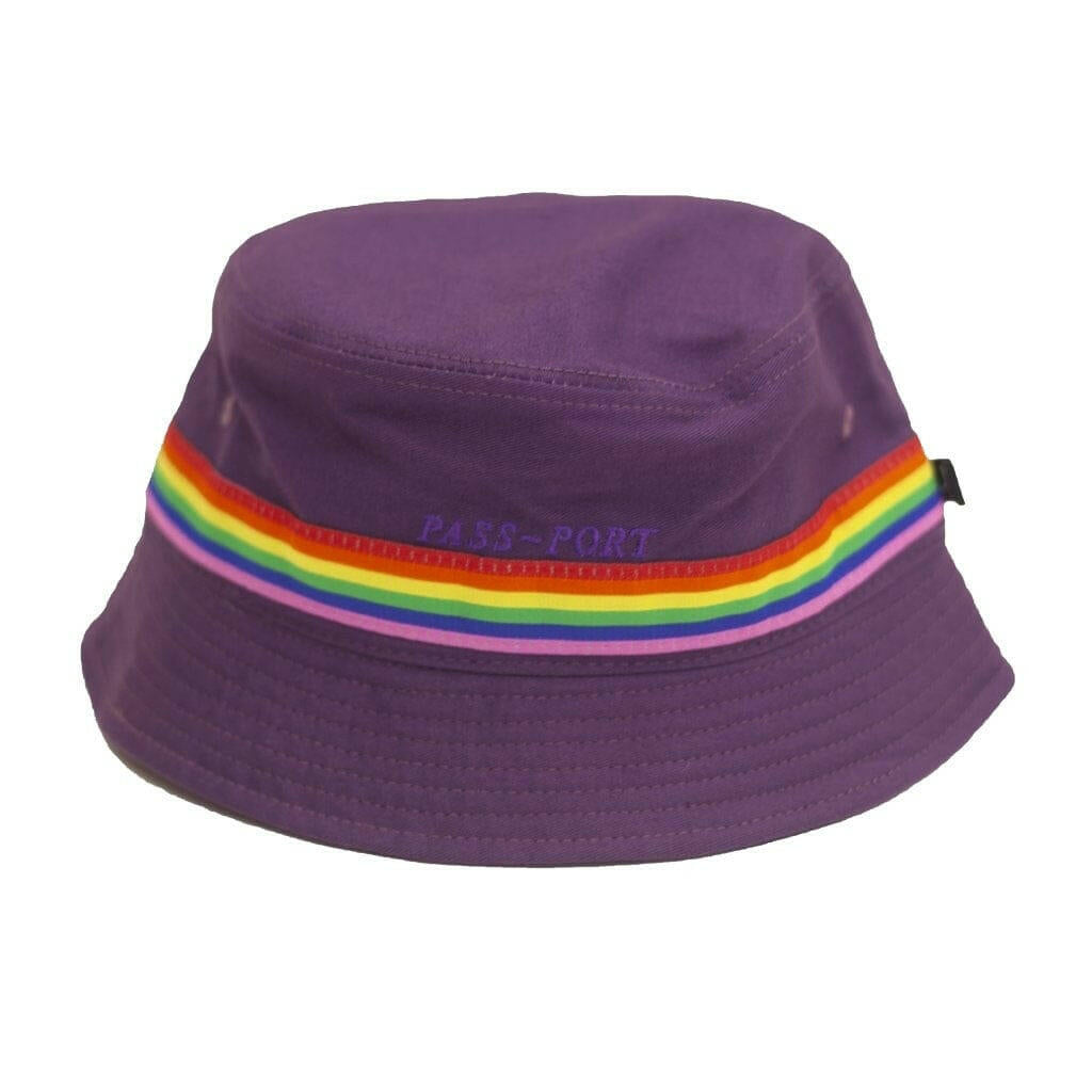 Pass~Port - Pride Ribbon Canvas Bucket Hat Purple.
