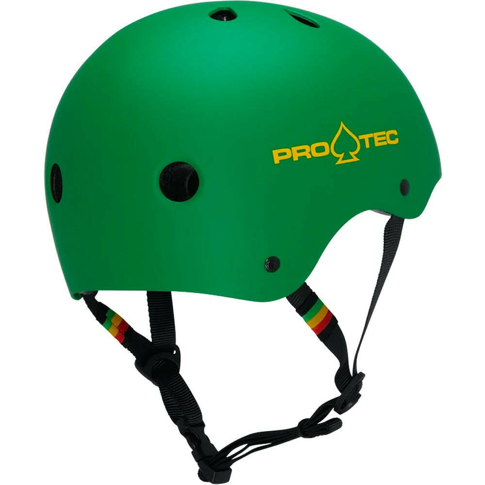 Pro Tec - Classic Certified Helmet Matte Rasta Green.