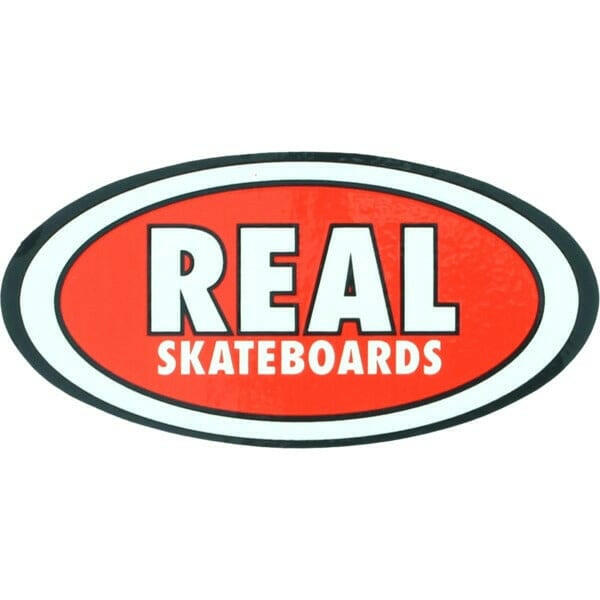 Real - Oval Classic 7" Sticker.