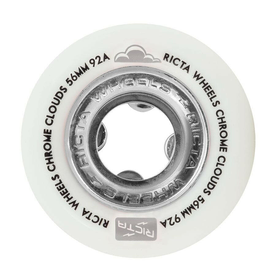 Ricta - Chrome Clouds Black 56MM 92A Skateboard Wheels.