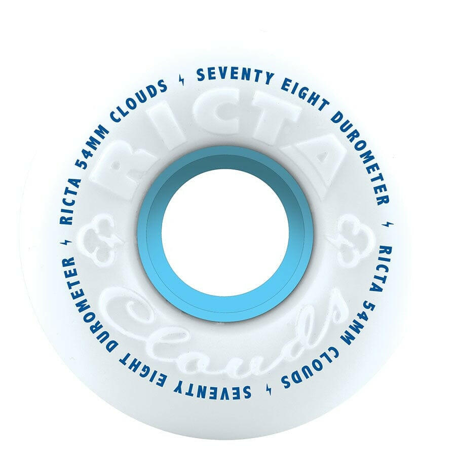 Ricta - Clouds White 54MM 78A Skateboard Wheels.