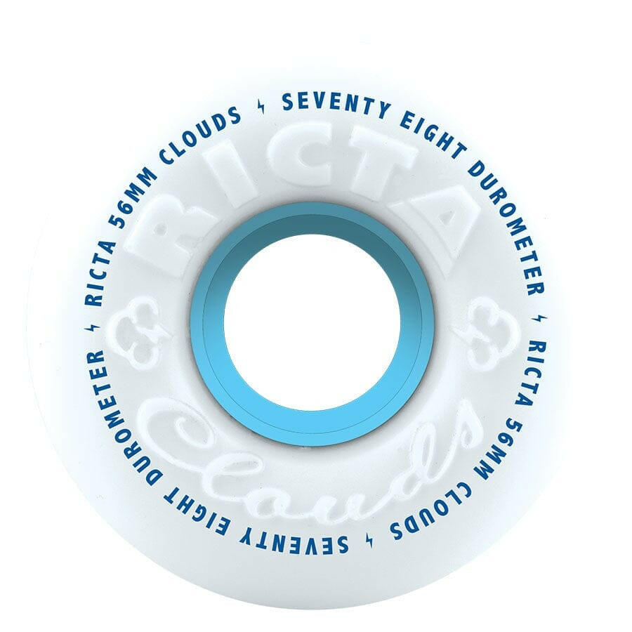 Ricta - Clouds White 56MM 78A Skateboard Wheels.