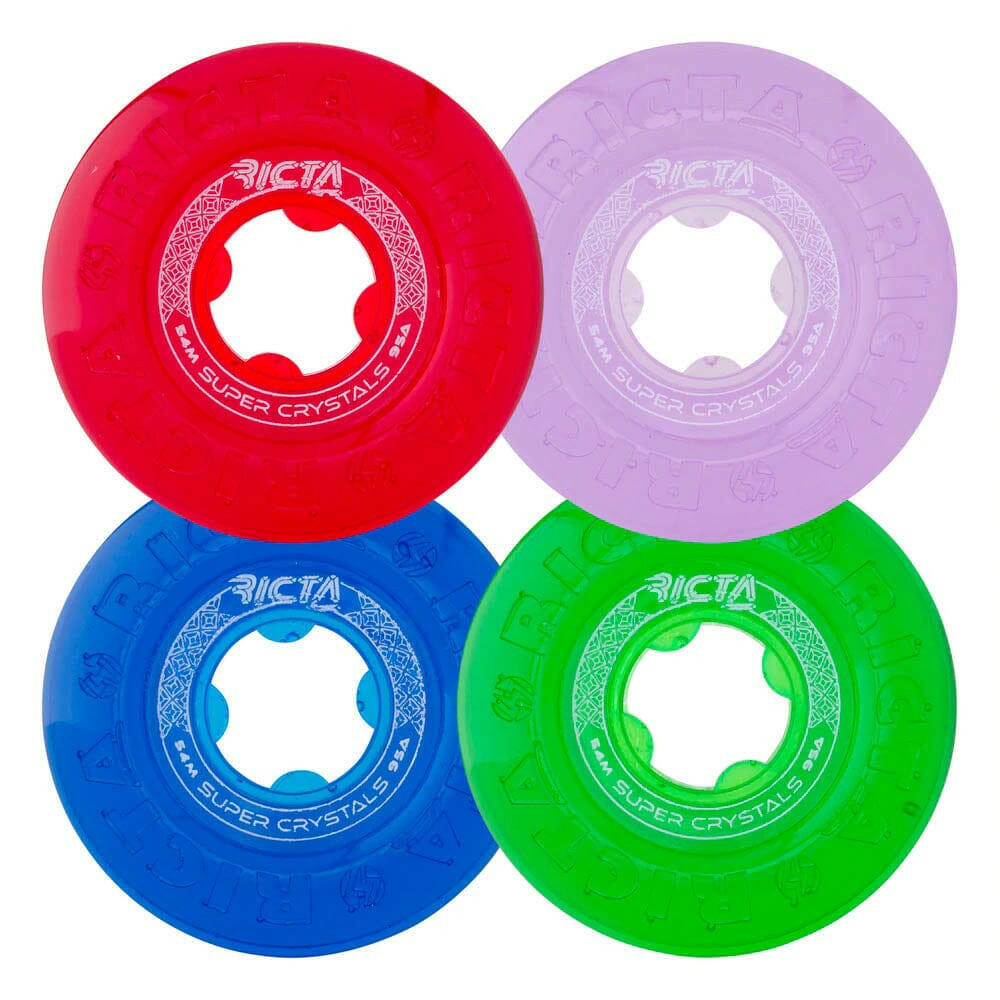 Ricta - Super Crystals Trans 54MM 95A Skateboard Wheels.