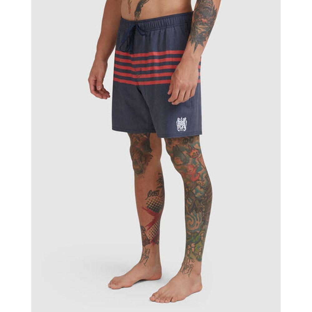 RVCA - Sutton Elastic Shorts 17" Navy Marine.