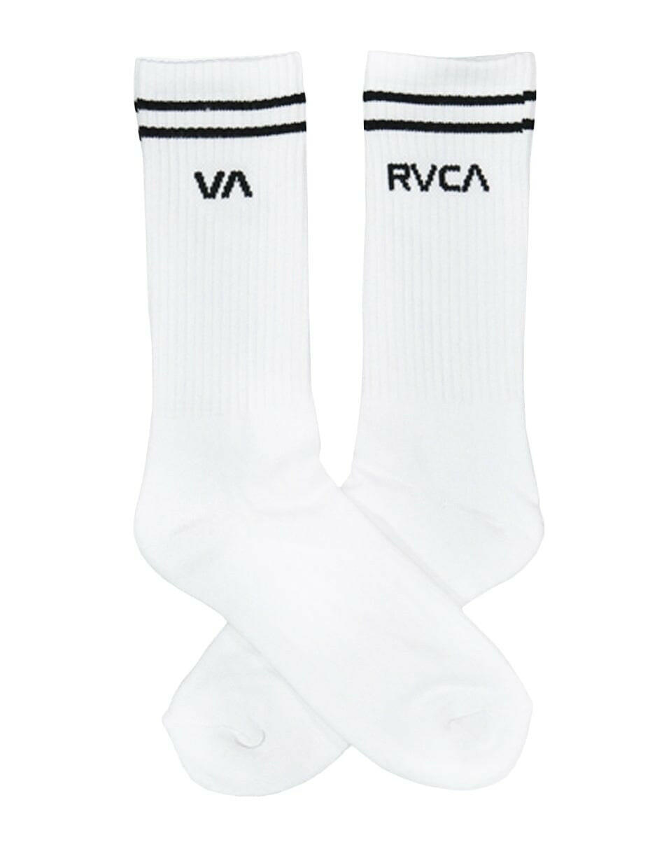 RVCA - Union III 5 Pack Mens Crew Socks White.