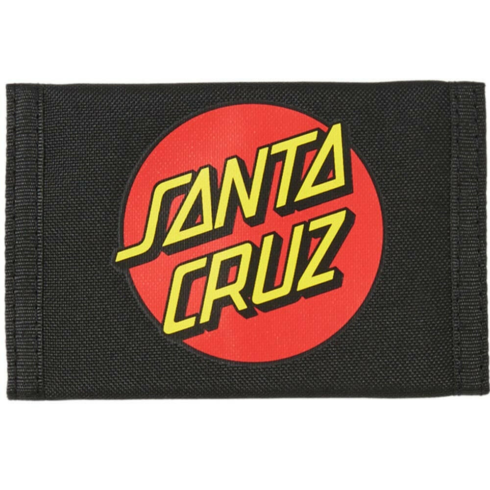 Santa Cruz - Classic Dot Velcro Wallet Black.