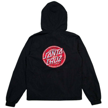 Santa Cruz - Decoder Roskopp Youth Hooded Windbreaker Black.