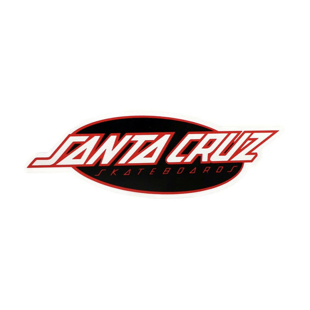 Santa Cruz - Oval Strip 6" Sticker.