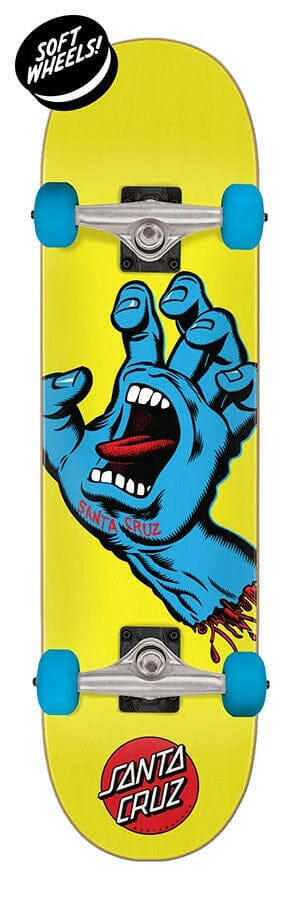 Santa Cruz - Screaming Hand Mini 7.75 Complete Skateboard.