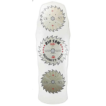 Schmitt Stix - Ripsaw White Dip 10.0" Reissue Skateboard Deck.