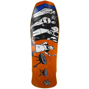 Schmitt Stix - Joe Lopes BBQ Orange Stain 10.125" Reissue Skateboard Deck.