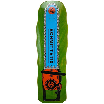 Schmitt Stix - Chainsaw 10.0 Reissue Skateboard Deck.