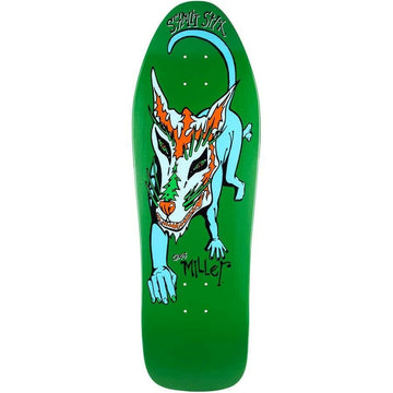 Schmitt Stix - Chris Miller Dog Green 10.0 Reissue Skateboard Deck.