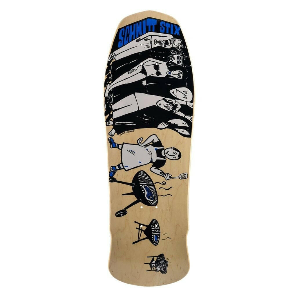 Schmitt Stix - Joe Lopes BBQ Natural 10.125 Reissue Skateboard Deck.