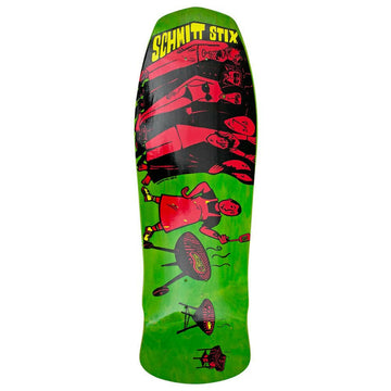 Schmitt Stix - Joe Lopes BBQ Green Stain 10.125" Reissue Skateboard Deck.