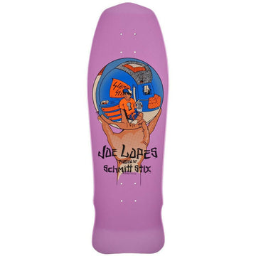 Schmitt Stix - Joe Lopes Crystal Ball 9.875 Reissue Skateboard Deck.
