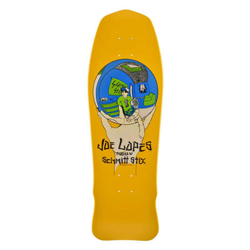 Schmitt Stix - Joe Lopes Crystal Ball 9.875 Reissue Skateboard Deck.