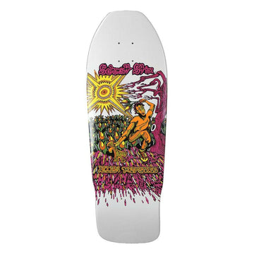 Schmitt Stix - Allen Midgette Flower Picker White 9.875 Reissue Skateboard Deck.