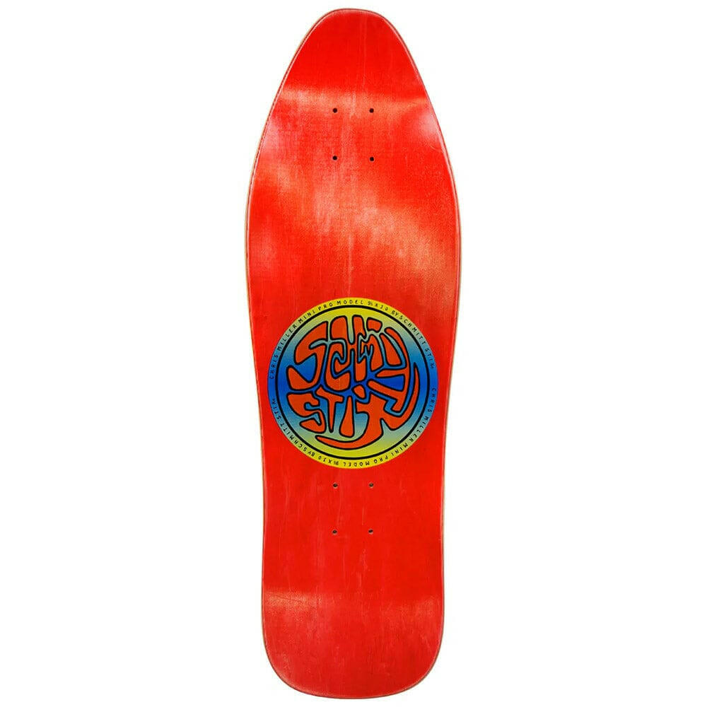 Schmitt Stix - Chris Miller Cat Bird Red 9.5 Reissue Skateboard Deck.