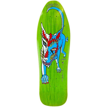 Schmitt Stix - Chris Miller Mini Green Stain 9.125" Reissue Skateboard Deck.