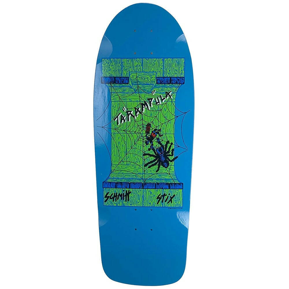 Schmitt Stix - Tarampula Blue 10.0" Reissue Skateboard Deck.