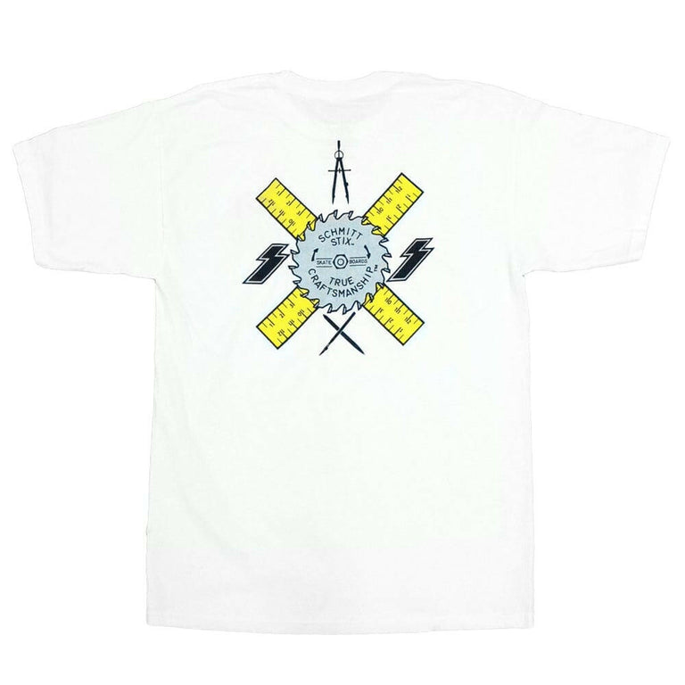 Schmitt Stix - Logo Mens Tee White.